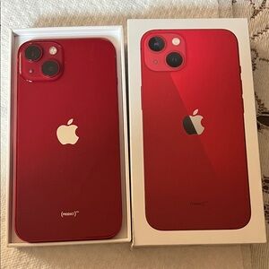 Apple iPhone 13, 128GB in Vibrant Red in mint condition , Unlocked .